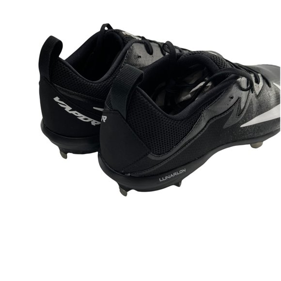 Nike Metal Baseball Cleats Mens 11 Black White Volt Lunar Vapor Ultrafly 852698 - Picture 5 of 9